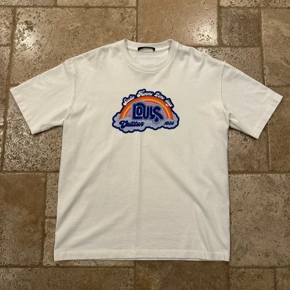 Louis Vuitton LV Rainbow Studio Homme 1854 White T-Shirt -